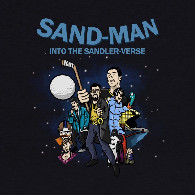 Sand-Man: Into the Sandler-Verse Cover Art Tee by IntoTheSandlerverse